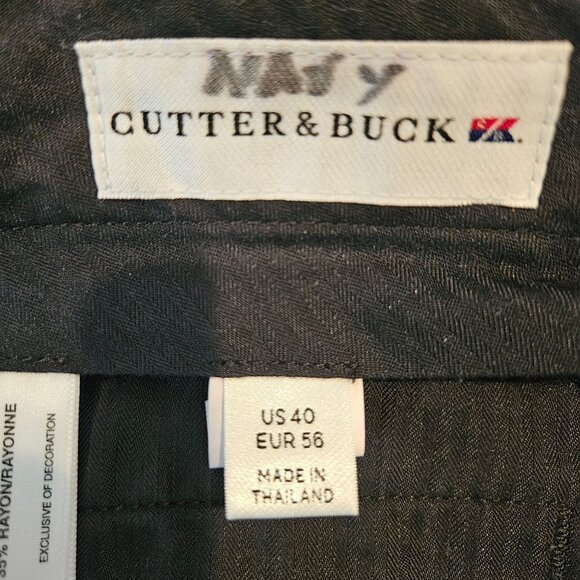 Cutter & Buck Navy Mens 40 Dress Shorts pleated classic vacation cruise casual - Picture 4 of 12